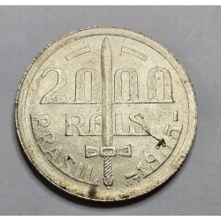 Moeda Brasil 2000 reis 1935 Soberba prata Duque de Caxias