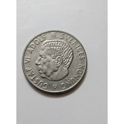 Moeda Suécia 1 Coroa 1973 - Gustaf VI Adolf | Numismática