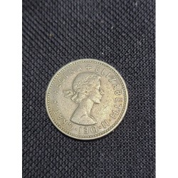 Moeda da Inglaterra 1 shilling 1958 rainha Elizabeth II