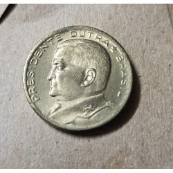 Moeda Brasil 50 centavos 1955 FC Presidente Dutra