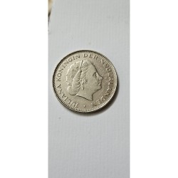 Moeda da Holanda 2 e meio gulden 1980 Rainha Juliana