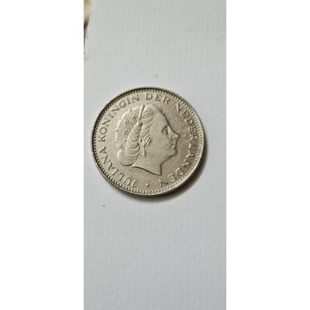 Moeda da Holanda 2 e meio gulden 1980 Rainha Juliana