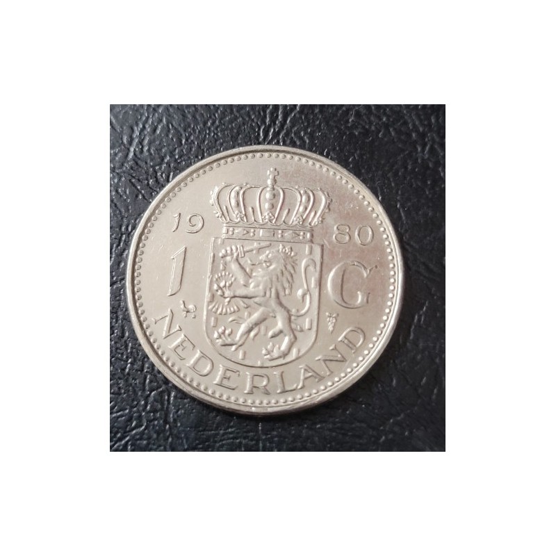 Moeda da Holanda 1 gulden 1980 Rainha Juliana