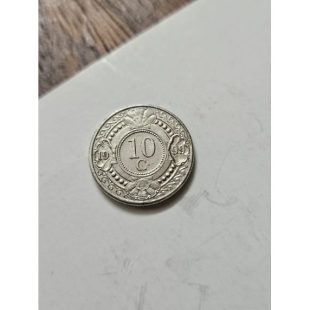 Moeda das Antilhas holandesas 10 cents 1999