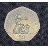 Moeda da Inglaterra 50 pence 1997 Rainha Elizabeth II