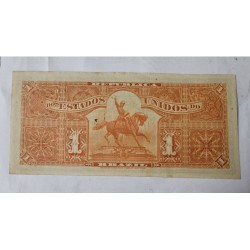 Cédula Brasil 1 mil réis R076 leve marca central SFE