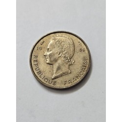 Moeda da África ocidental francesa 5 francos 1956
