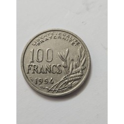Moeda França 100 Francos 1954 - Marianne | Numismática