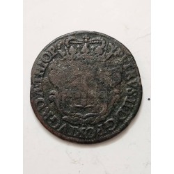 Moeda Brasil Colônia XX reis 1697 PPPP linda peça