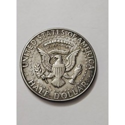 Moeda dos Estados Unidos Half dollar 1967 prata