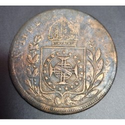 Moeda Brasil Império 80 reis 1829 Bahia