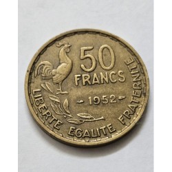 Moeda da França 50 francos 1952