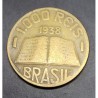 Moeda Brasil 1000 reis 1938 Anchieta Mbc