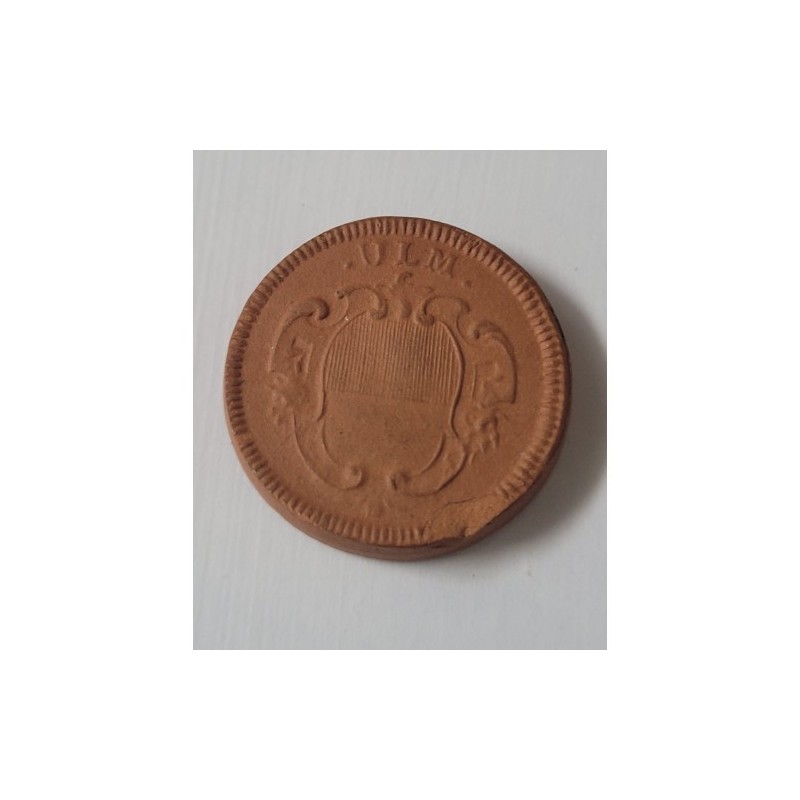 Moeda da Alemanha notgeld em porcelana cidade de ULM 1921