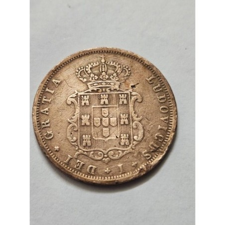 Moeda de Portugal V réis 1872 KM513