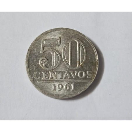 V273 Moeda Brasil 50 centavos 1961 Soberba