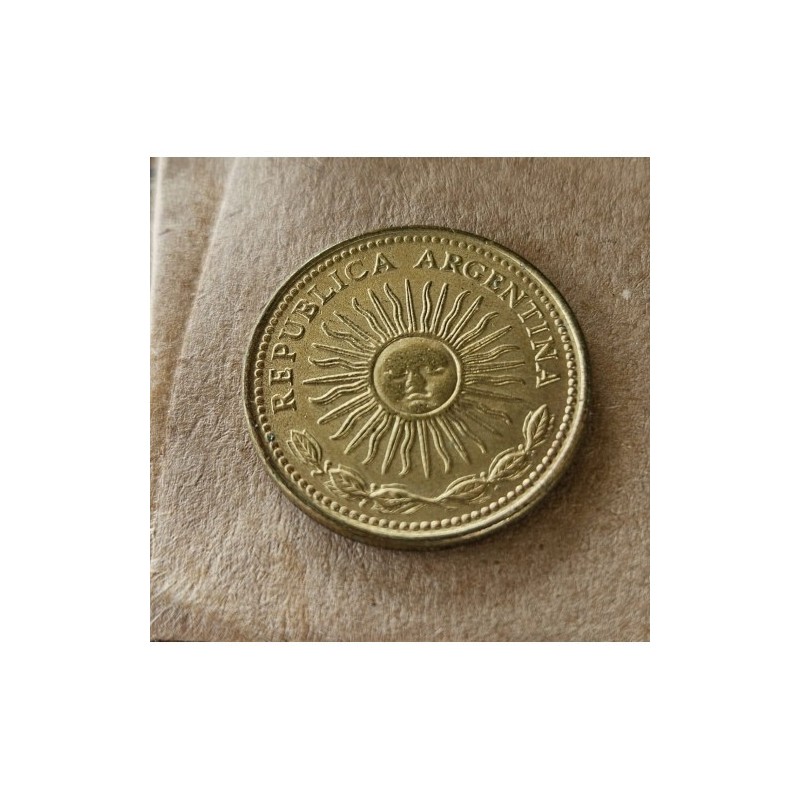 Moeda da Argentina 10 pesos 1978 Sol Argentino