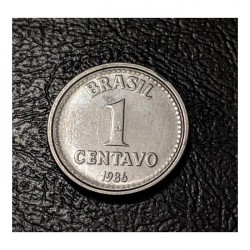 MOEDA BRASIL 1 CENTAVO 1986 Soberba