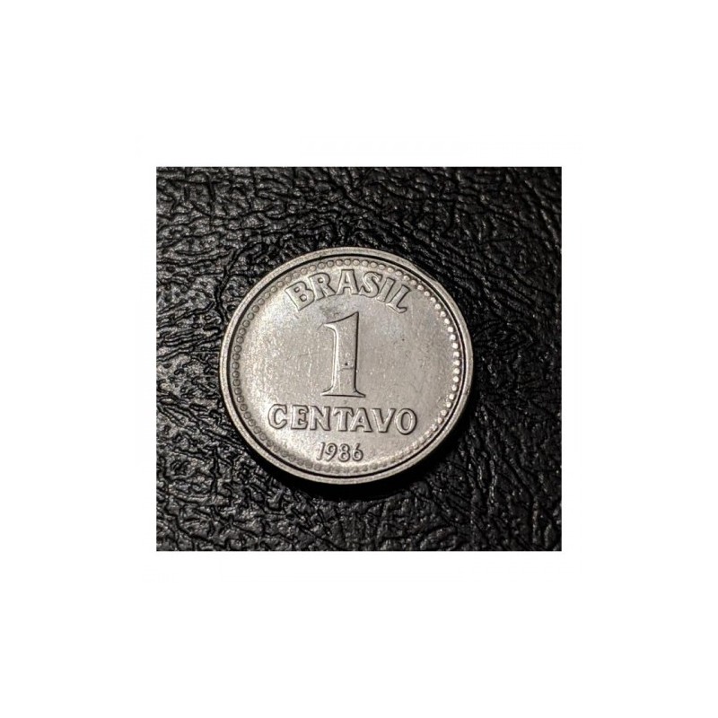 MOEDA BRASIL 1 CENTAVO 1986 Soberba