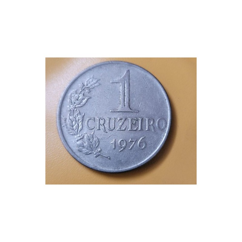 Moeda Brasil 1 cruzeiro 1976 MBC