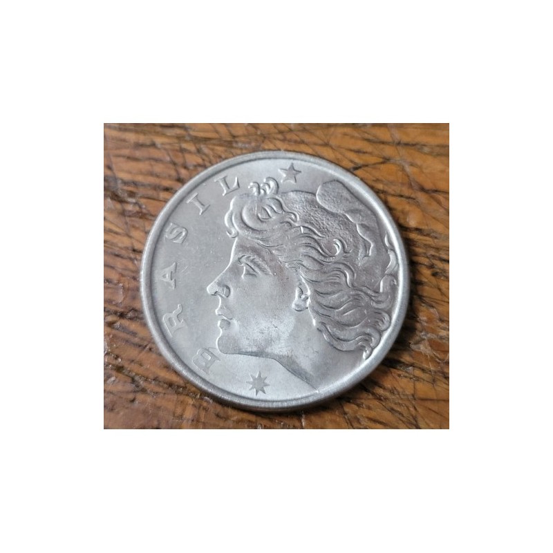 Moeda Brasil 20 centavos 1976 Soberba