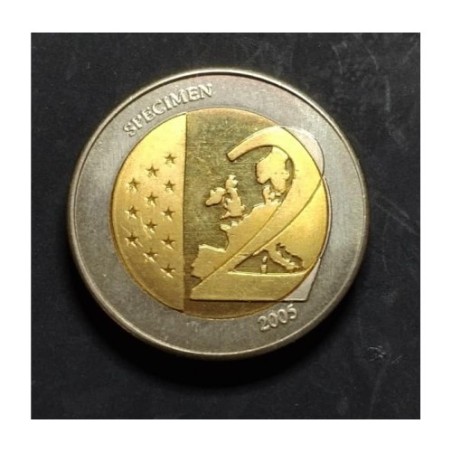 Moeda de MONACO 2 EUROS 2005 SPECIMEN