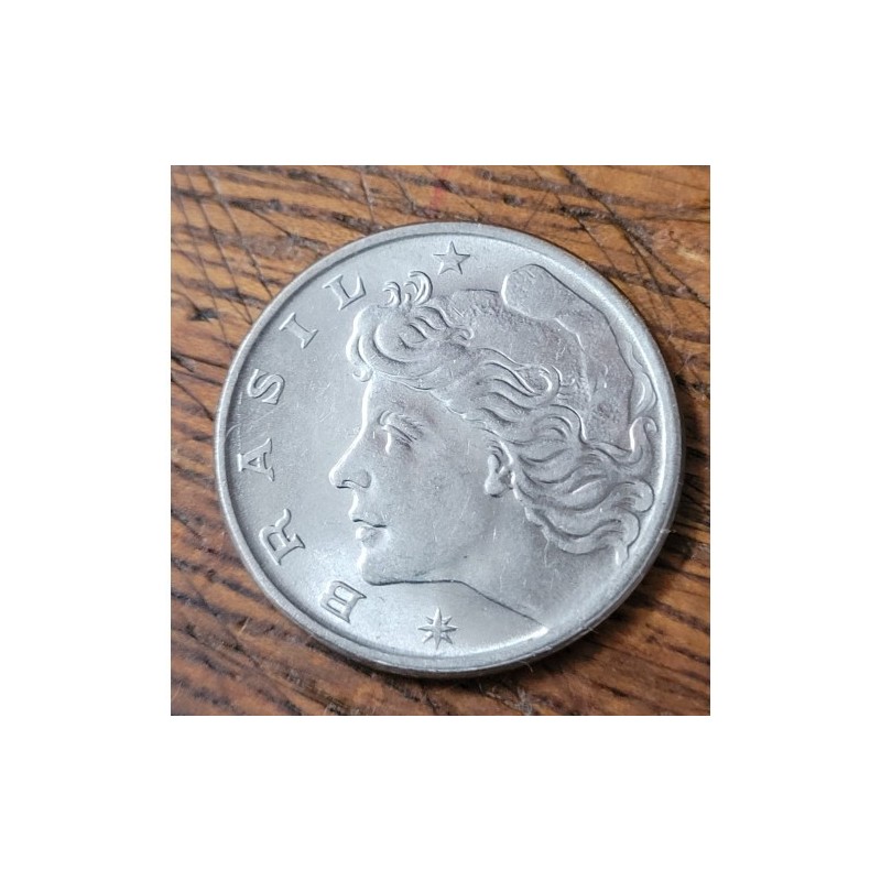 Moeda Brasil 10 centavos 1976 Soberba