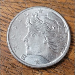 Moeda Brasil 20 centavos 1977 Soberba