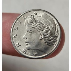 Moeda Brasil 1 centavo FAO 1975 FC Cana de Acucar