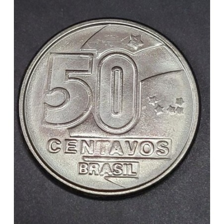 Moeda Brasil 50 centavos 1990 FC