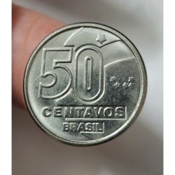 Moeda Brasil 50 centavos 1989