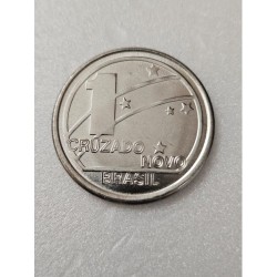 V412 Moeda Brasil 1 cruzado novo 1989 Centenario Republica FC