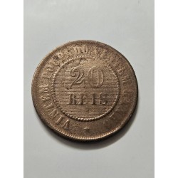 Moeda Brasil 20 Réis 1908 - Escudo da República | Numismática