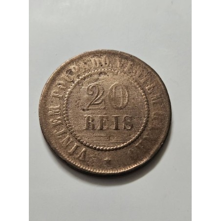 Moeda Brasil 20 Réis 1908 - Escudo da República | Numismática