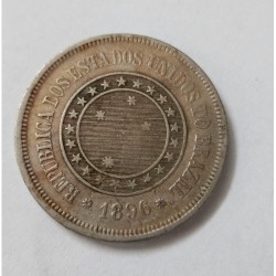 Moeda Brasil 100 Réis 1896 - Ordem e Progresso | Numismática