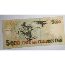 cedula do brasil 5000 cruzeiros reais Gaúcho FE