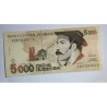 cedula do brasil 5000 cruzeiros reais Gaúcho FE