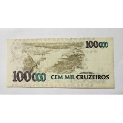 Cédula Brasil 100 cruzeiros reais FE C235