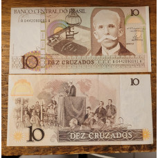 Cédula Brasil 10 cruzeiros C180 Soberba 