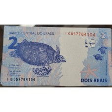 Cédula Brasil 2 reais IG FE