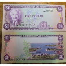 Cédula da Jamaica 1 dólar FE 