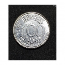 Moeda Brasil 100 Cruzeiros 1992 Serie Fauna Peixe Boi Soberba