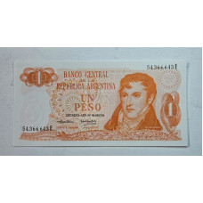Cédula da  Argentina 1 peso 1974 P293 FE