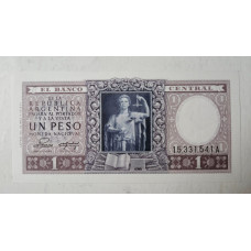 Cédula da Argentina 1 peso P260B FE Comemorativa 