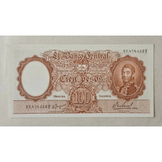 Cédula da Argentina 100 pesos P277 FE 