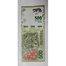 Cédula da Argentina 500 pesos mbc 