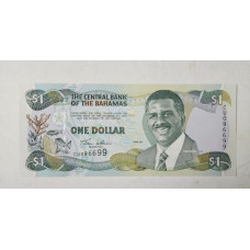 Cédula de Bahamas 1 dólar 2001 P69 FE 
