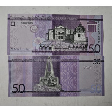 Cédula da República dominicana 50 pesos 2022 FE 