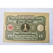 Cédula da Alemanha 1 marco 1920 FE 