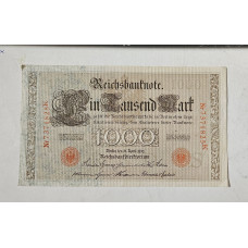 Cédula da Alemanha 1000 Marcos 1910 Soberba 